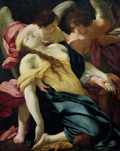 Maria Magdalena von Engeln getragen von Simon Vouet